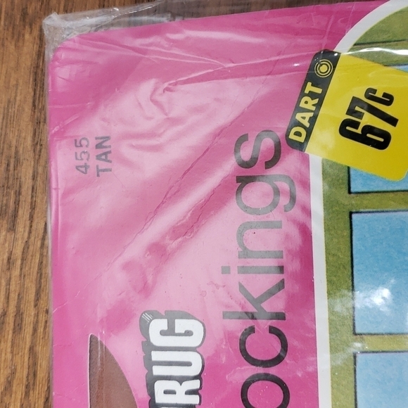 Vintage 60s 70s Nylon Tan Stockings New in Package NIB Deadstock - Picture 5 of 8